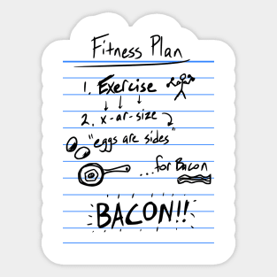 Fitness Plan Sticker